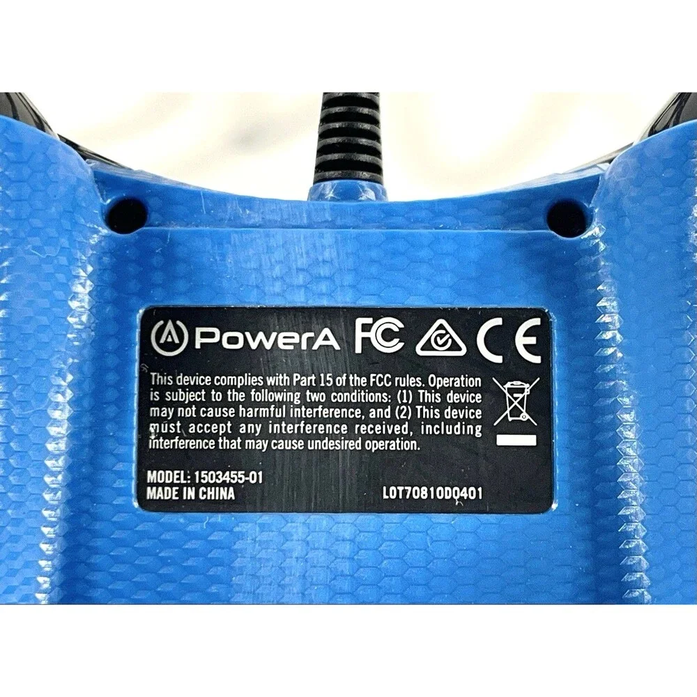 PowerA Xbox One Midnight Blue Camo 1503455-01 Wired Controller Tested